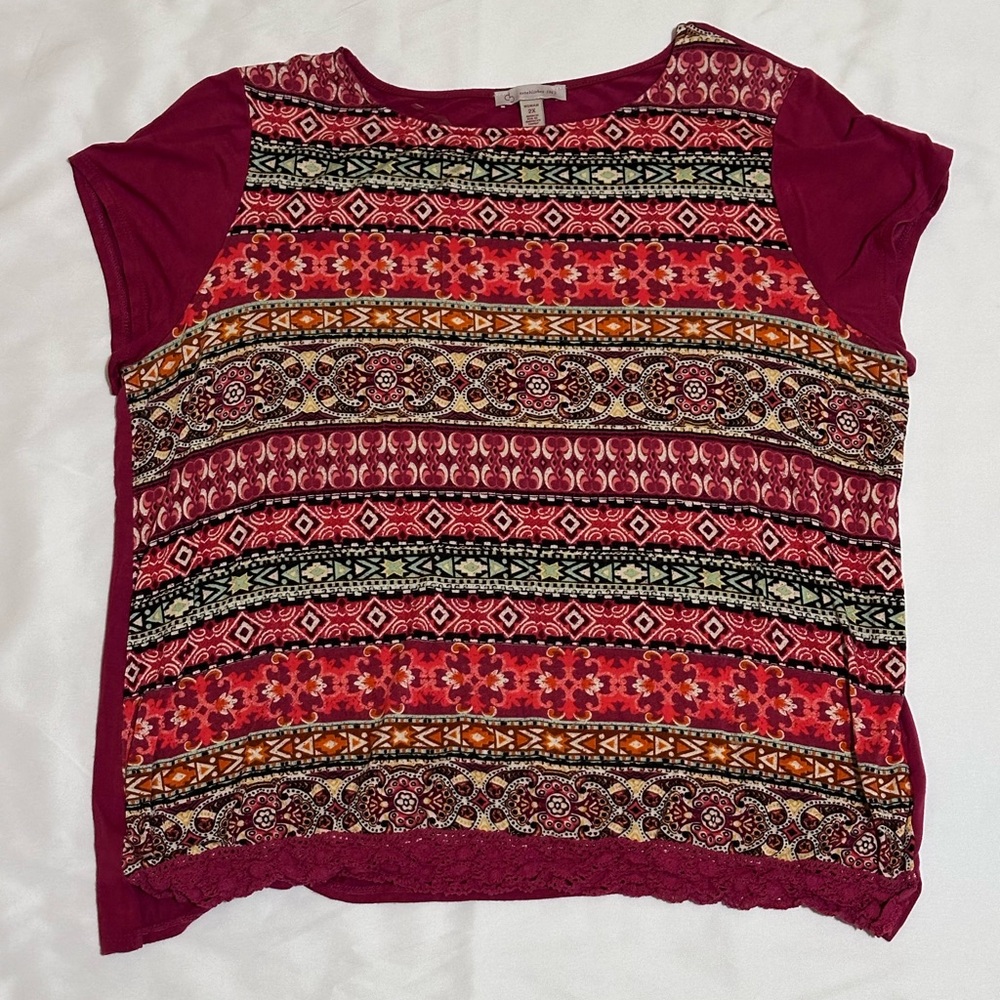 Dress Barn Burgundy Top